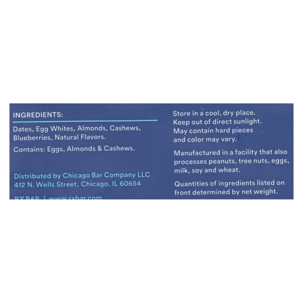 RXBAR Blueberry Protein Bar, 1.83 oz (Case of 12)