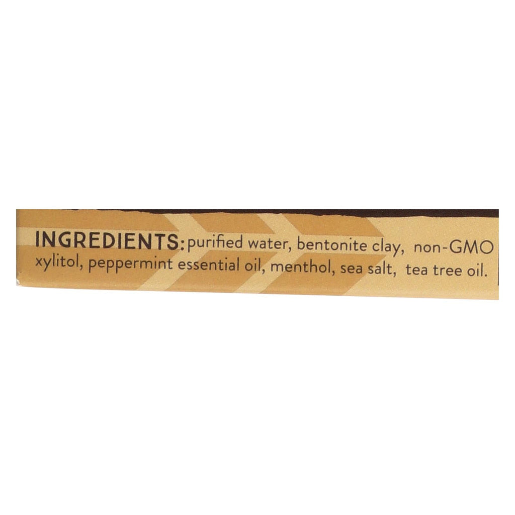 Redmond Earthpaste Natural Toothpaste, Peppermint (Case of 4)