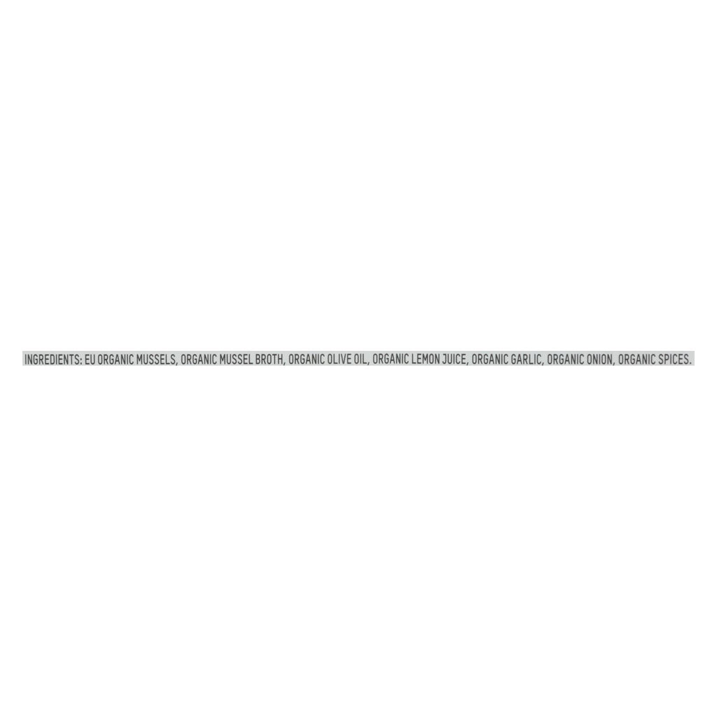 Patagonia Provisions Lemon Herb Mussels, 4.2 oz (Case of 10)