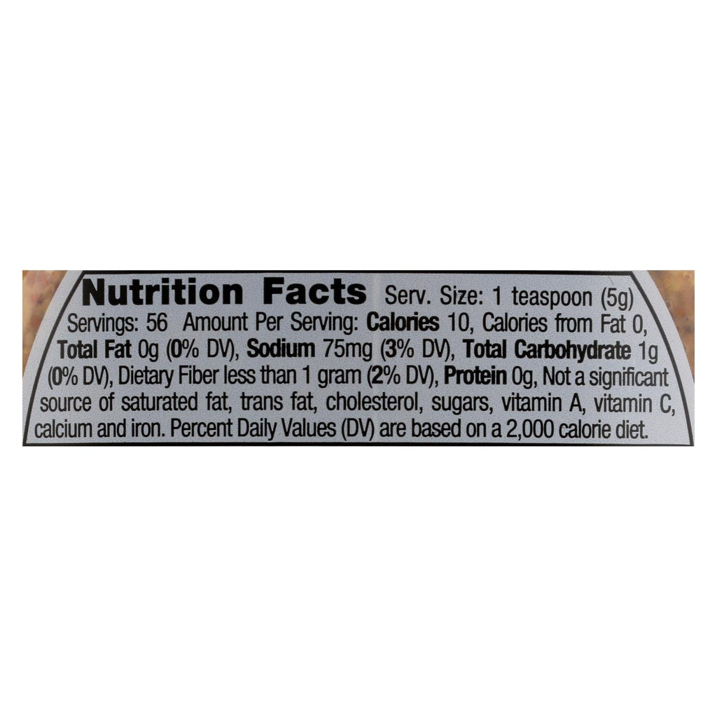 Inglehoffer Original Stone Ground Mustard, 10 oz (Case of 6)