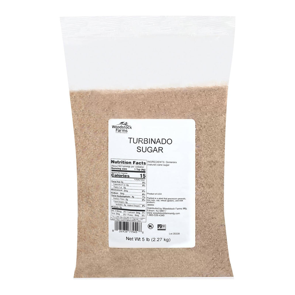 Sweeteners Sugar Turbinado - 5lb Single Bulk Item