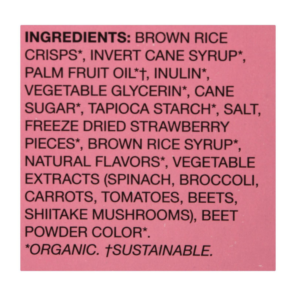 MadeGood Strawberry Crispy Squares, 4.68 oz (Case of 6)