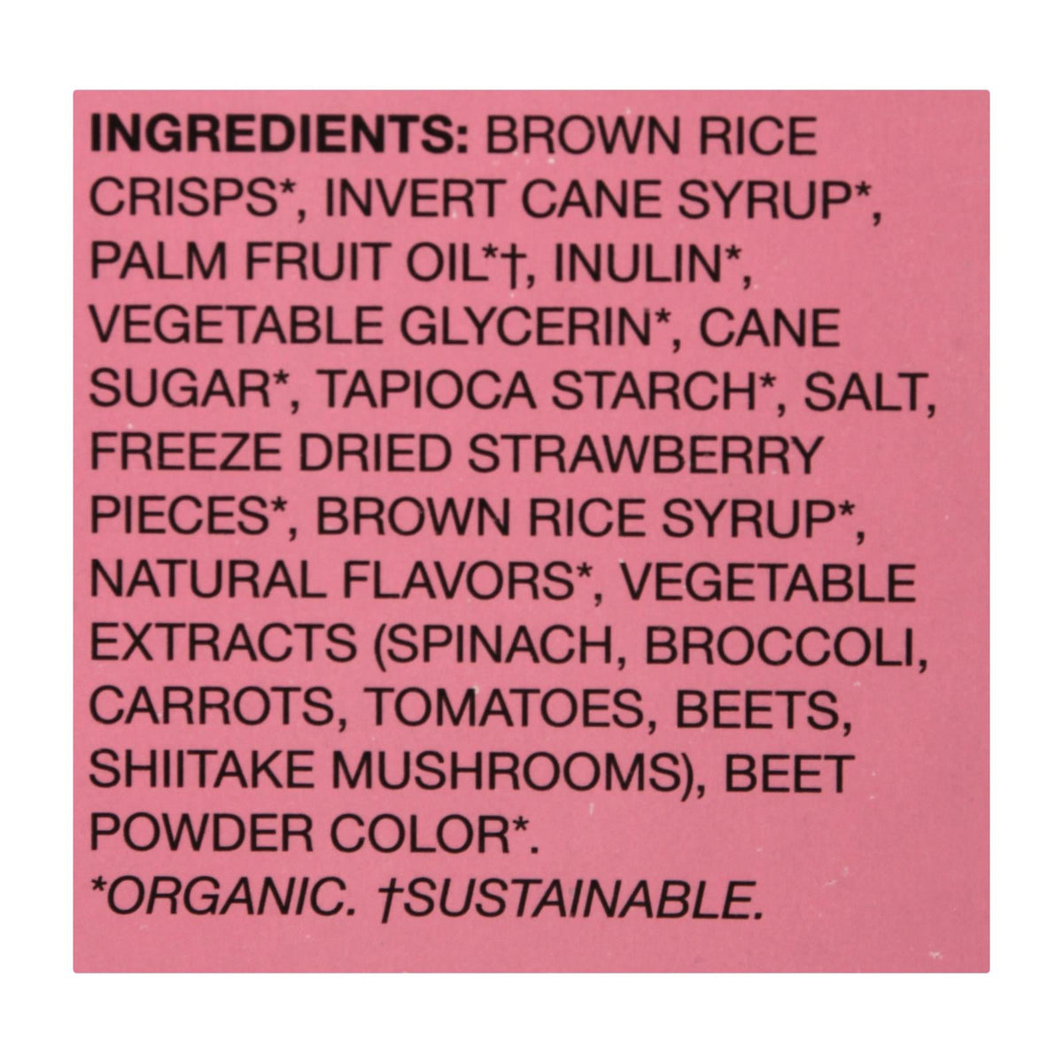 MadeGood Strawberry Crispy Squares, 4.68 oz (Case of 6)
