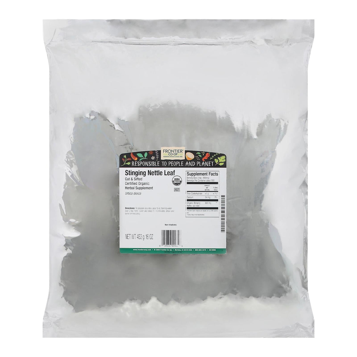 Frontier Co-op Nettle Leaf Cut & Sifted, 1 lb