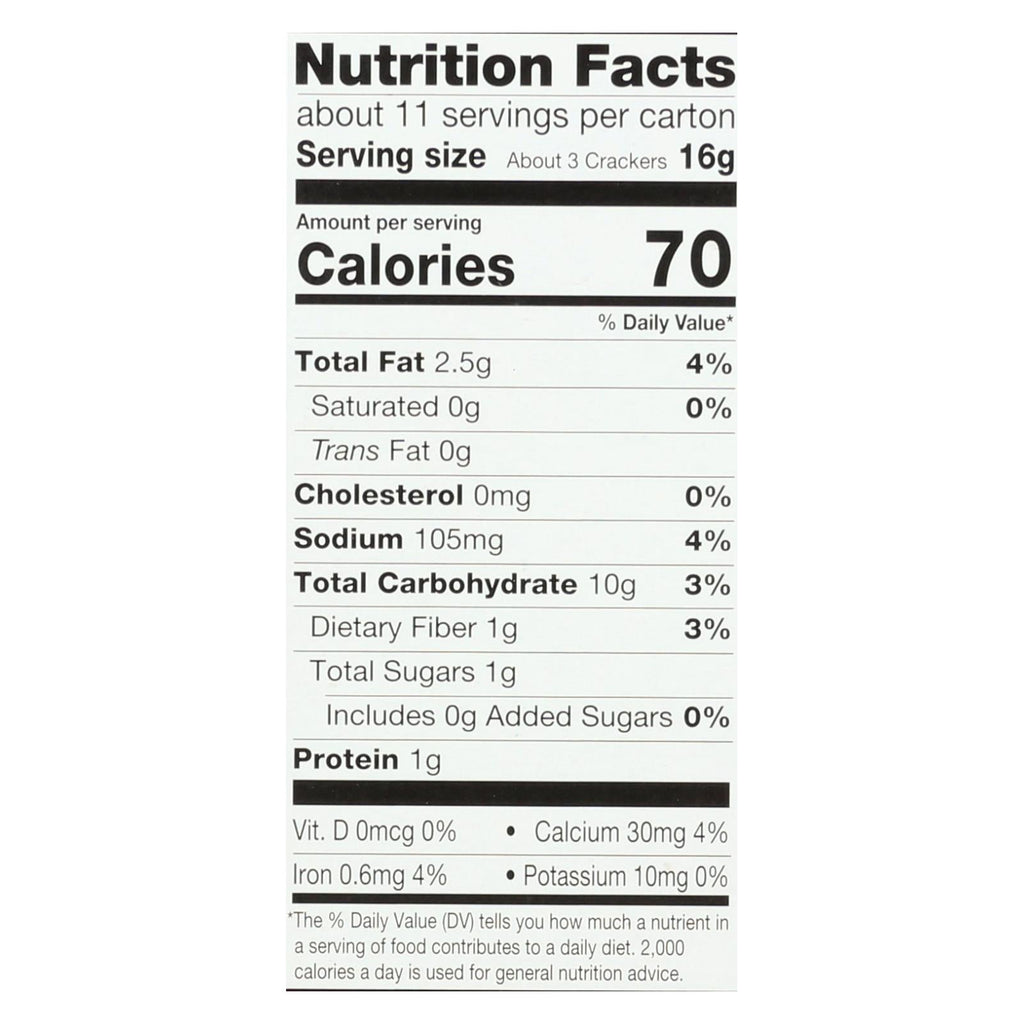 Milton's Multigrain Baked Crackers, 6 oz (Case of 8)