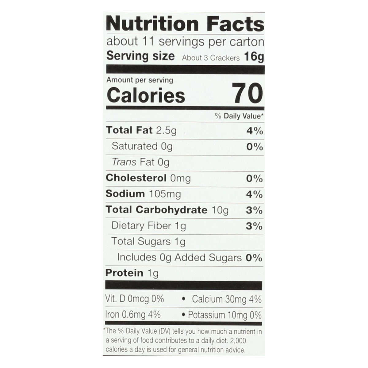 Milton's Multigrain Baked Crackers, 6 oz (Case of 8)