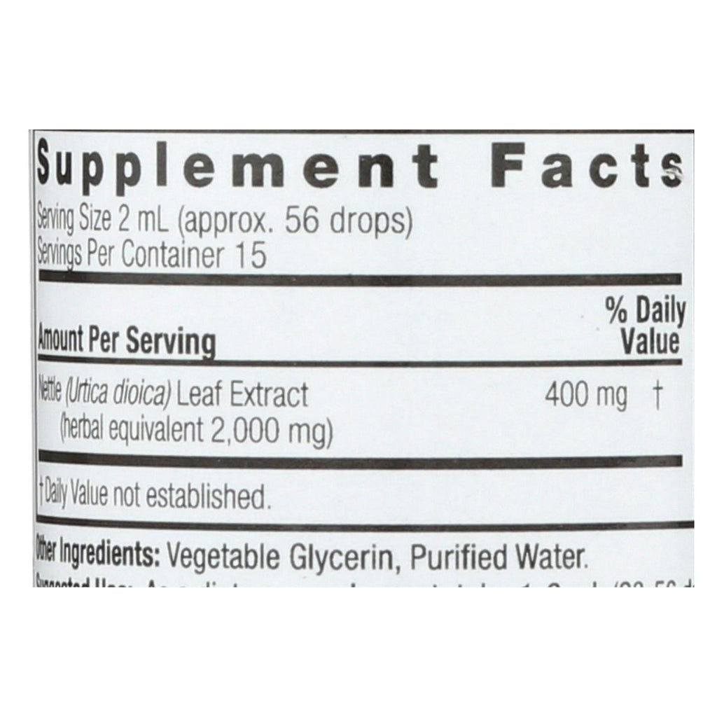Nature's Answer Nettle Leaf Alcohol-Free (1 Fl Oz)