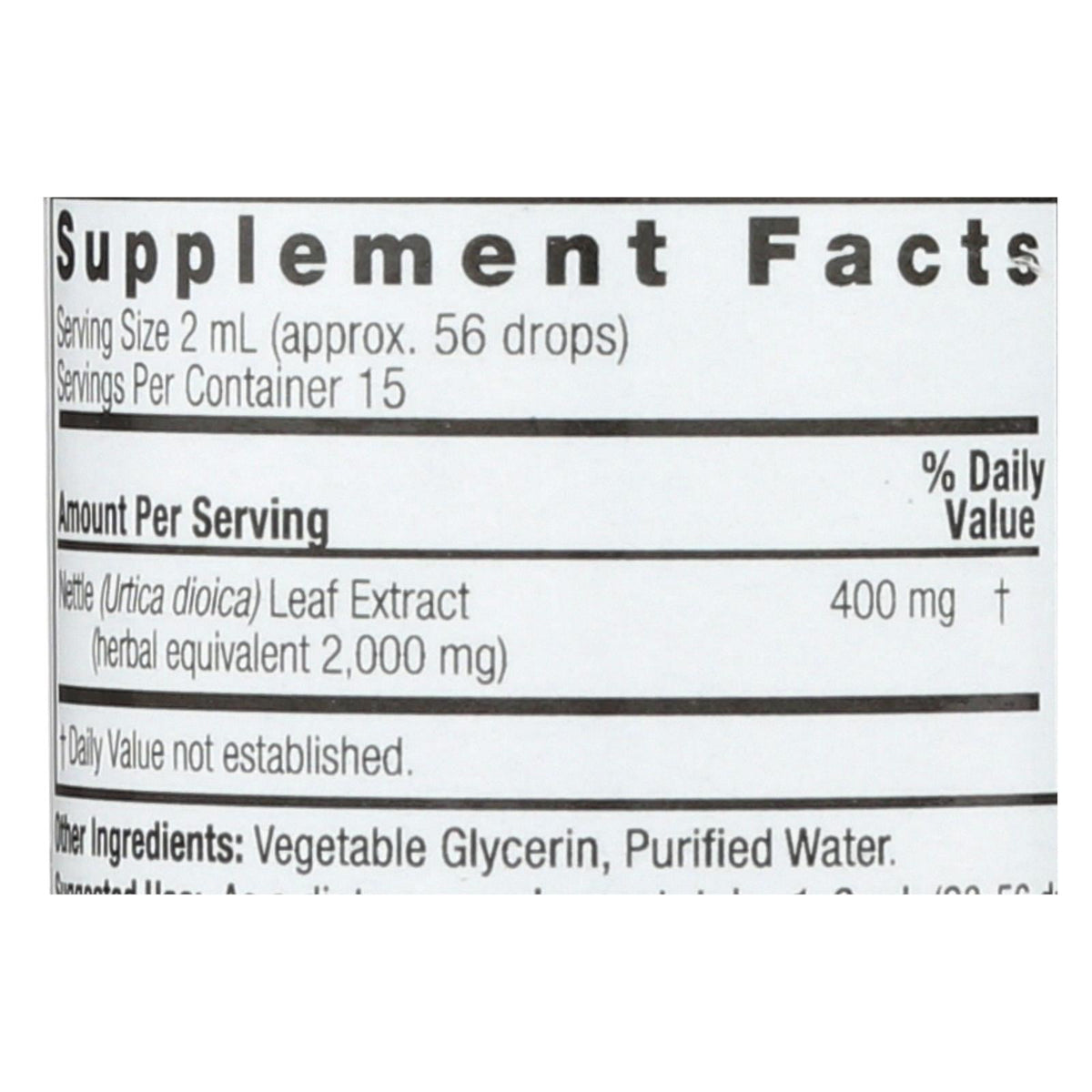 Nature's Answer Nettle Leaf Alcohol-Free (1 Fl Oz)