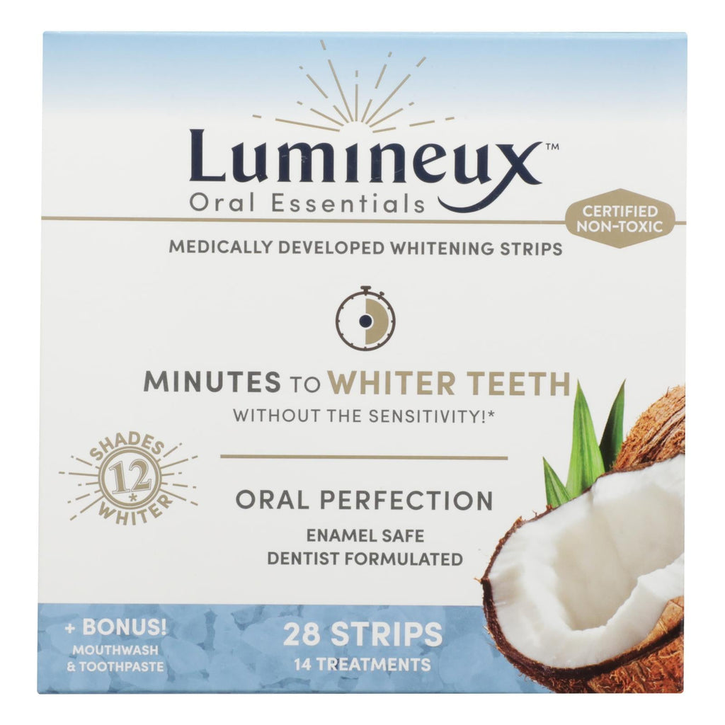 Lumineux Oral Essentials, Certified Non-Toxic Whitening Strips, 28 Strips