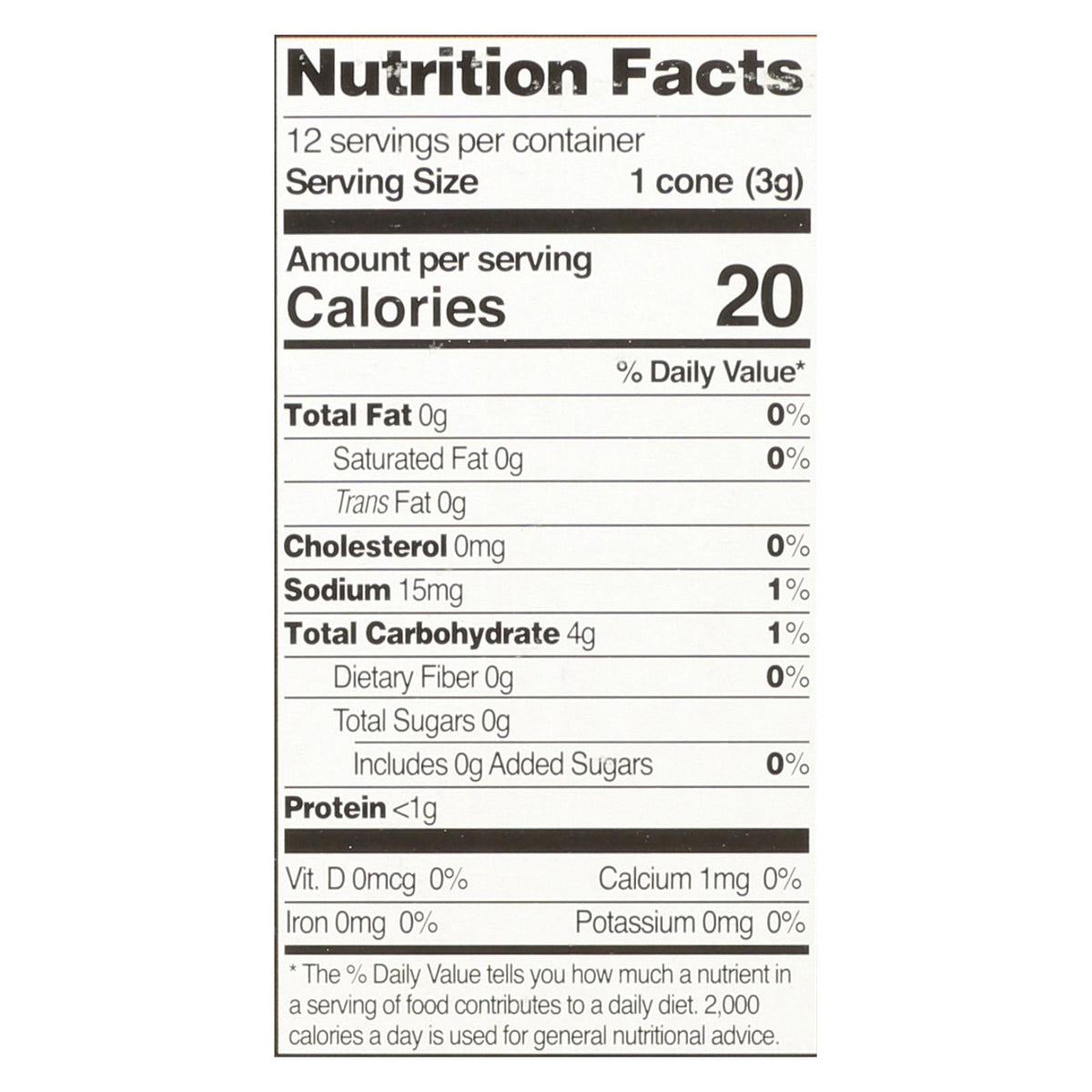 Let's Do Organic Ice Cream Cones (Pack of 12) - 1.2 Oz.