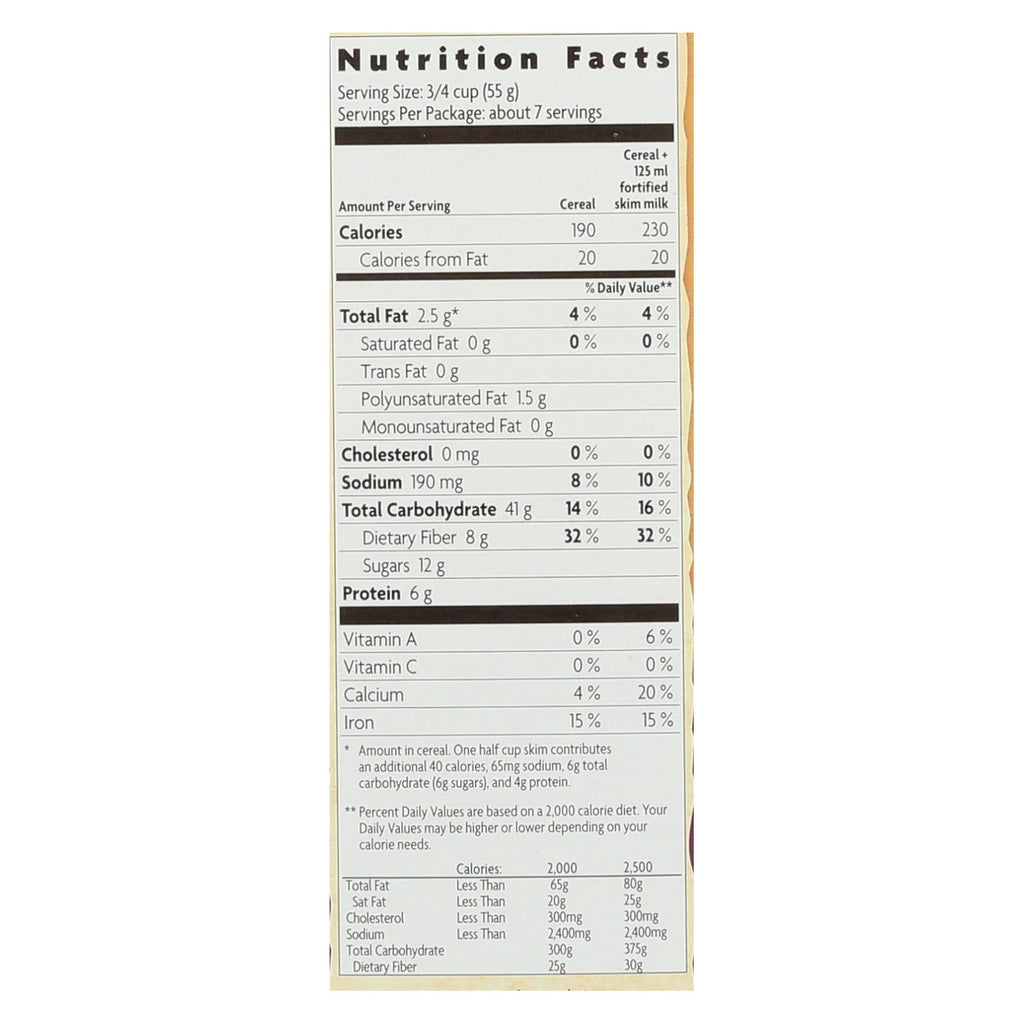 Nature's Path Organic Flax Plus Raisin Bran Cereal, 14 oz (Case of 12)