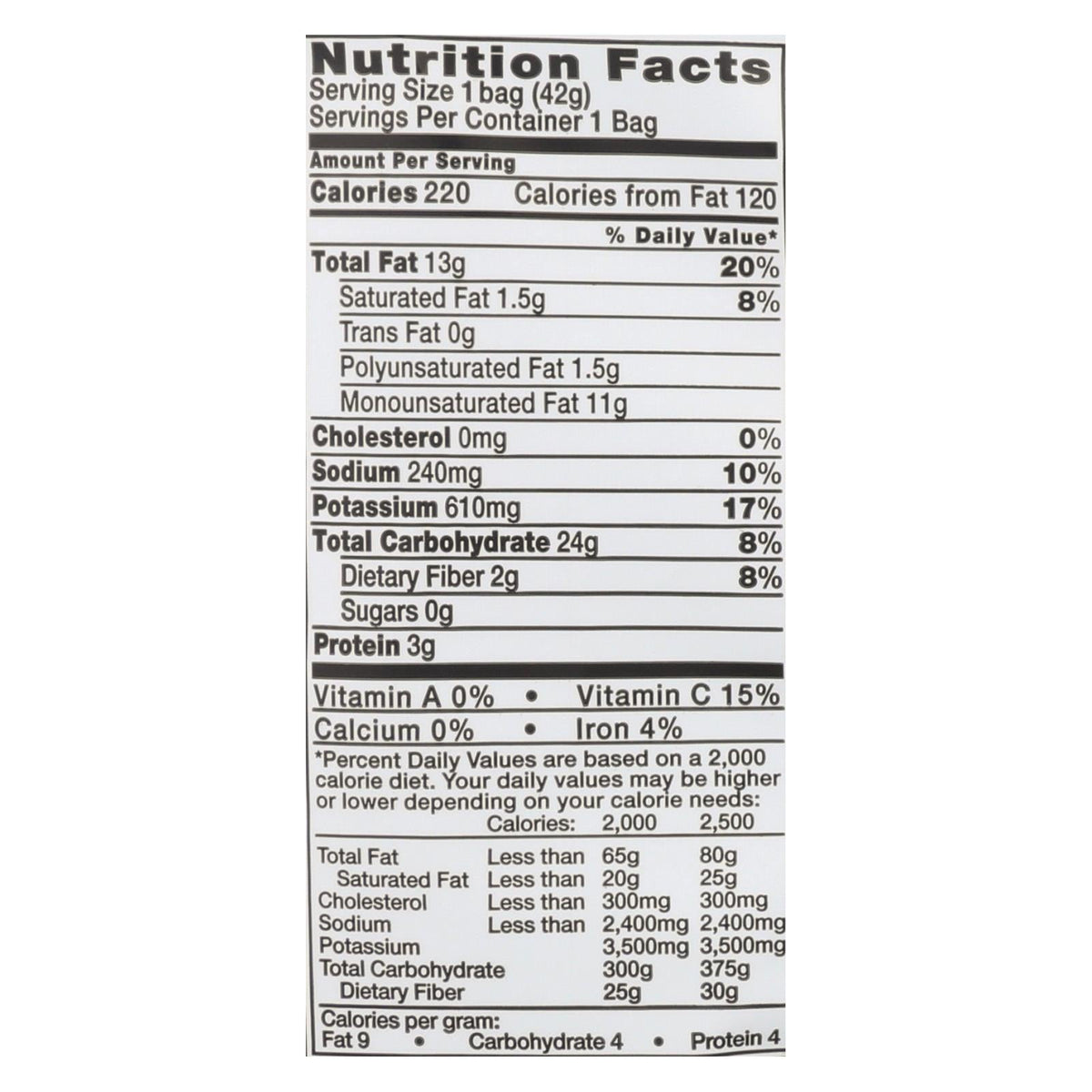 Kettle Brand Sea Salt and Crushed Black Pepper Potato Chips, 1.5 oz (Case of 24)