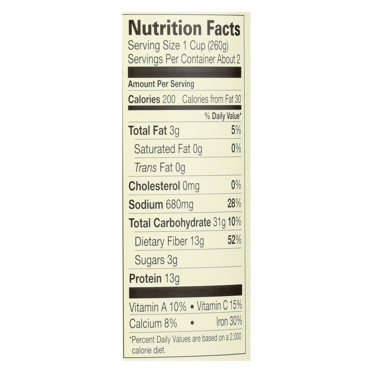 Amy's Organic Medium Black Bean Chili, 14.7 oz (Case of 12)