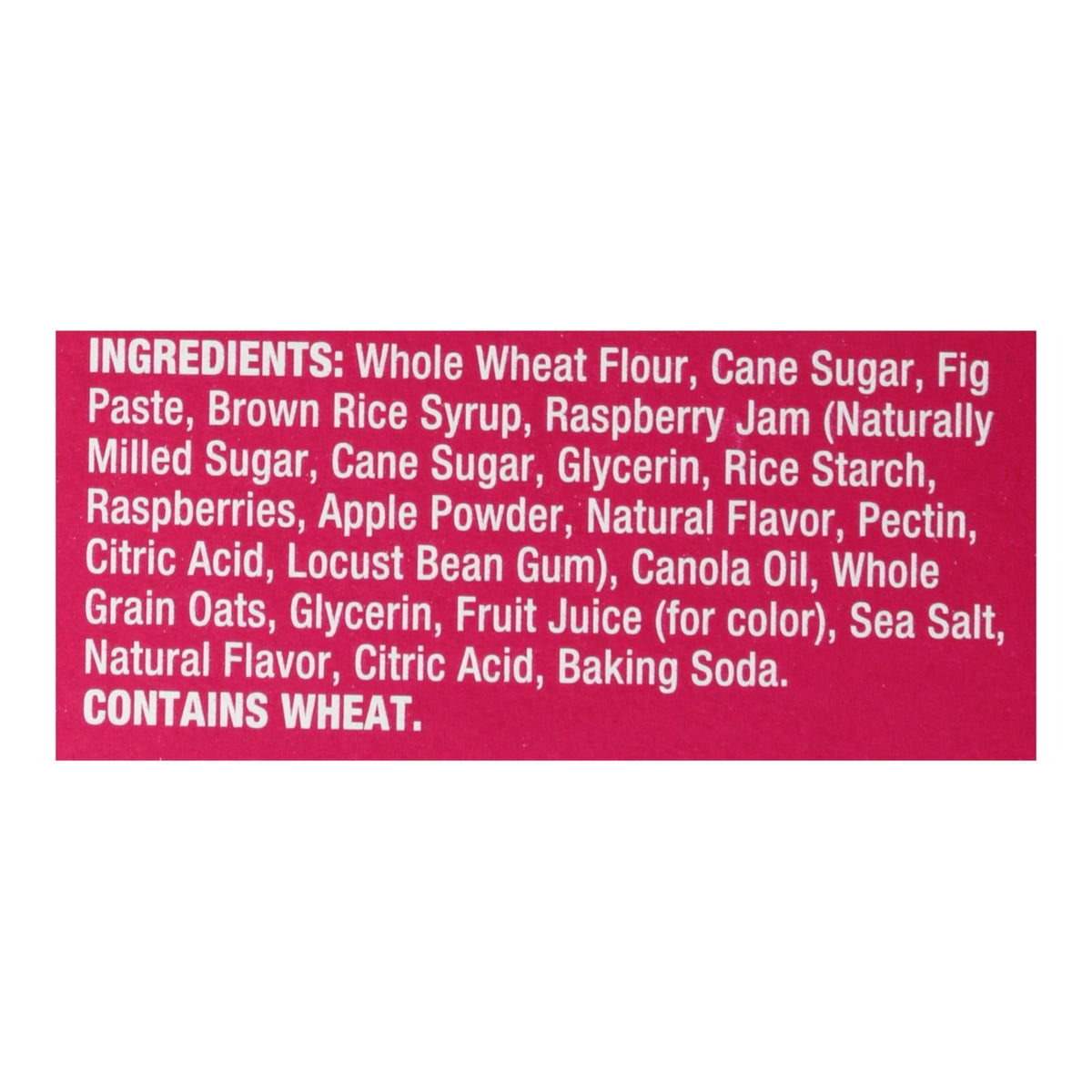 Nature's Bakery Stone-Ground Whole Wheat Fig Bar, Raspberry, 2 oz (Case of 6)