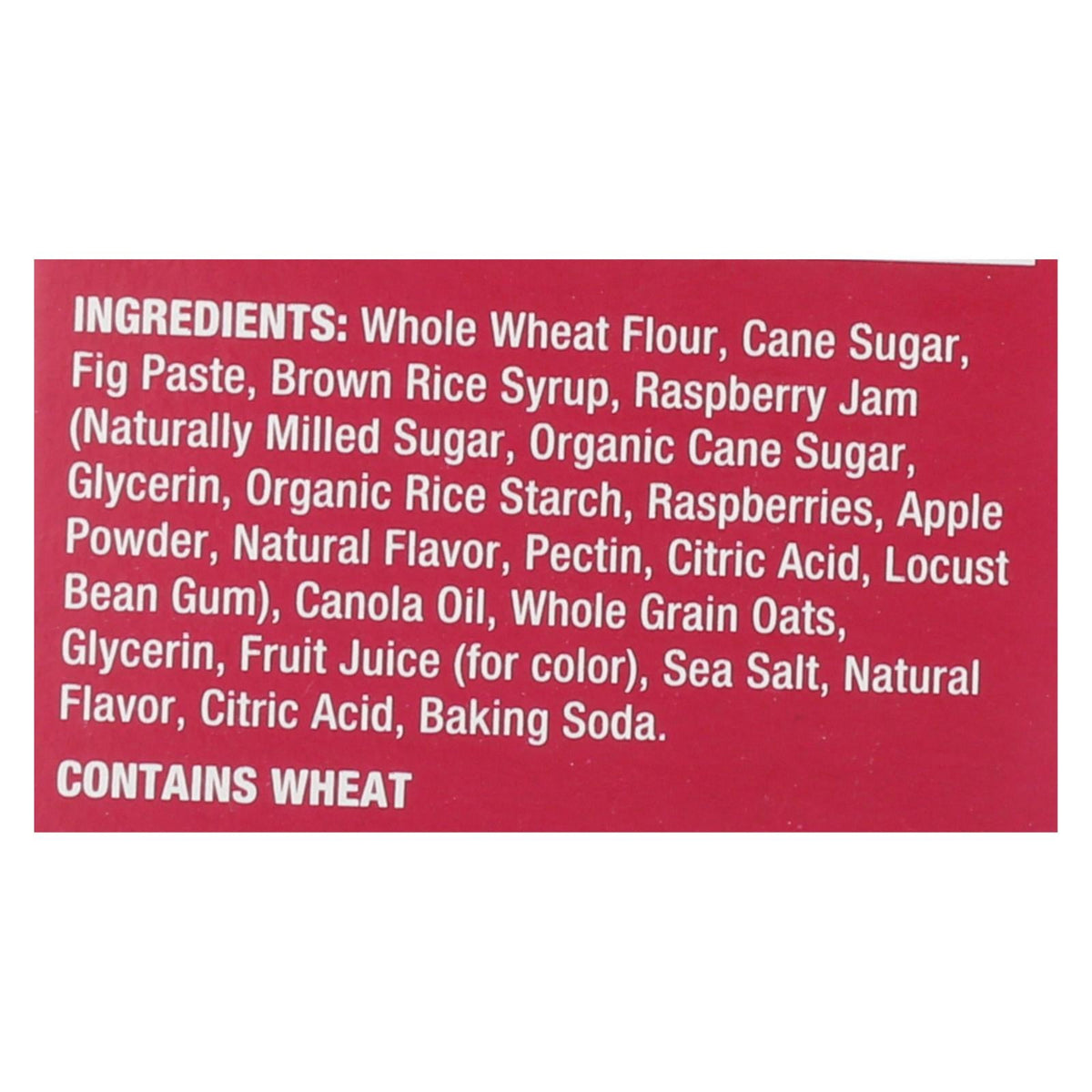 Nature's Bakery Stone-Ground Whole Wheat Fig Bar, Raspberry, 2 oz (Case of 6)