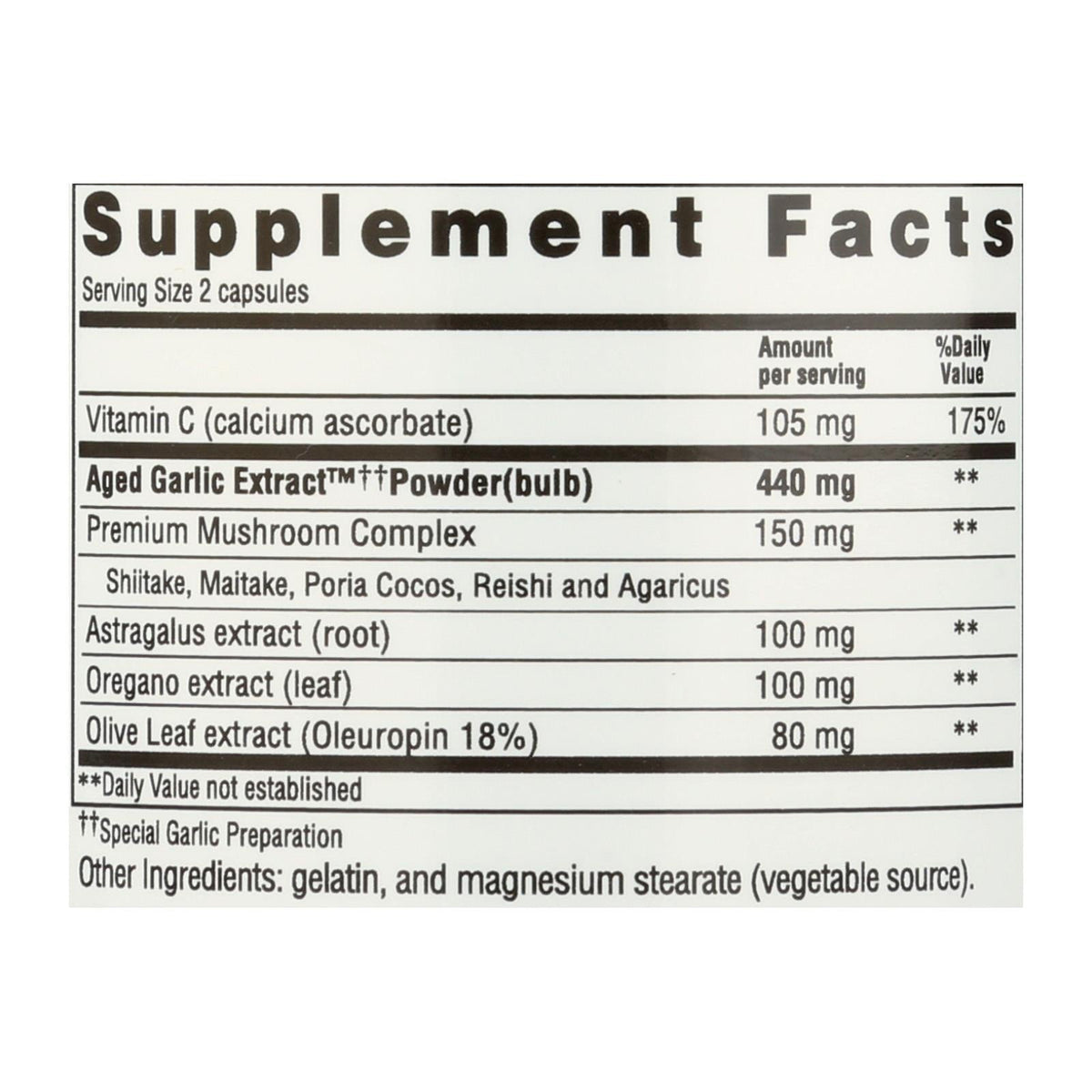 Kyolic Aged Garlic Extract Formula 103, 100 Capsules