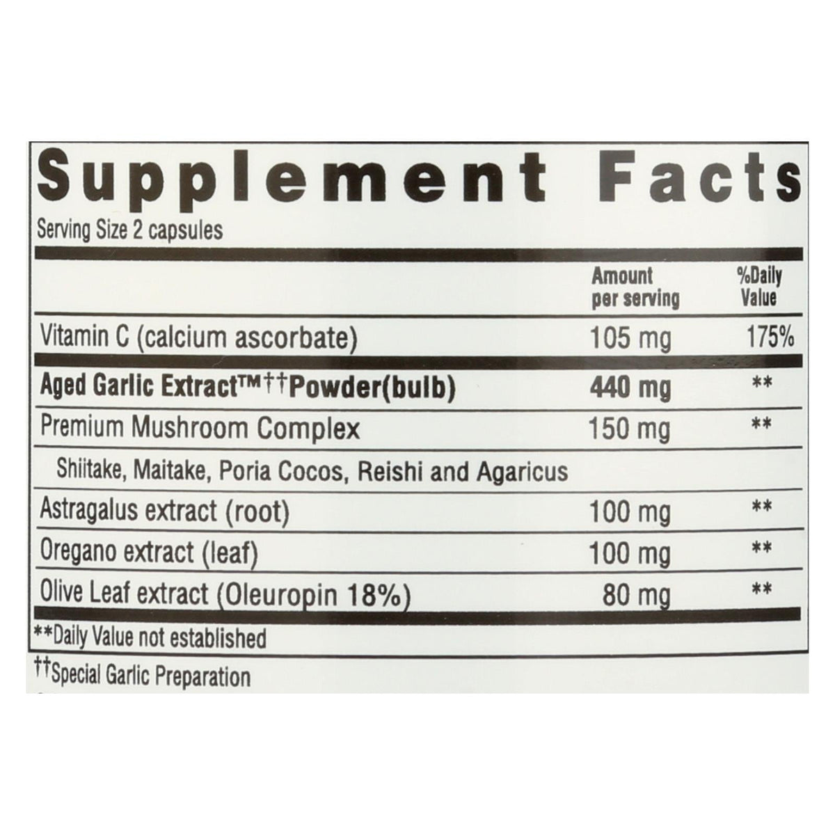 Kyolic Aged Garlic Extract Formula 103, 100 Capsules