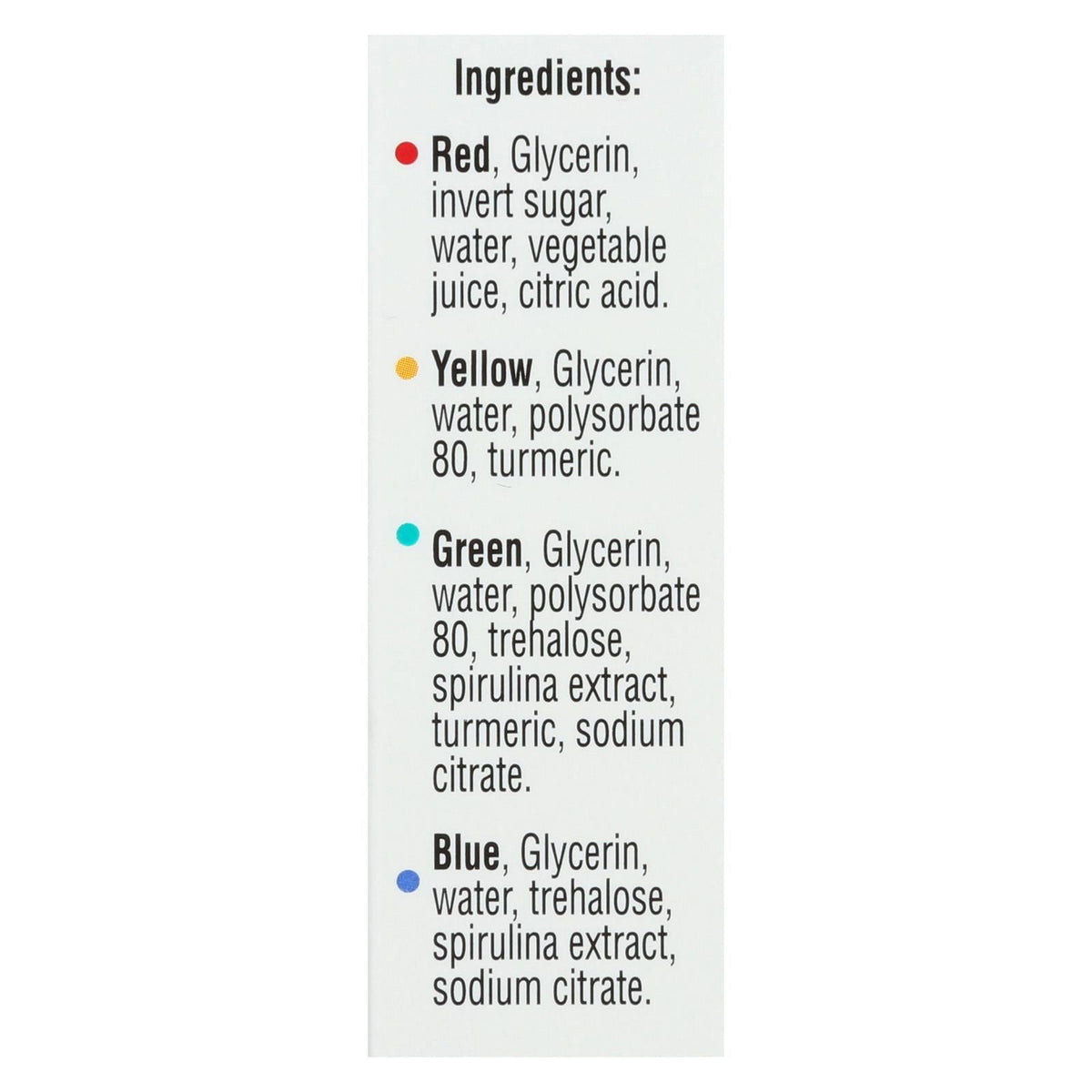Watkins Assorted Food Coloring, 4 ct (Case of 6)