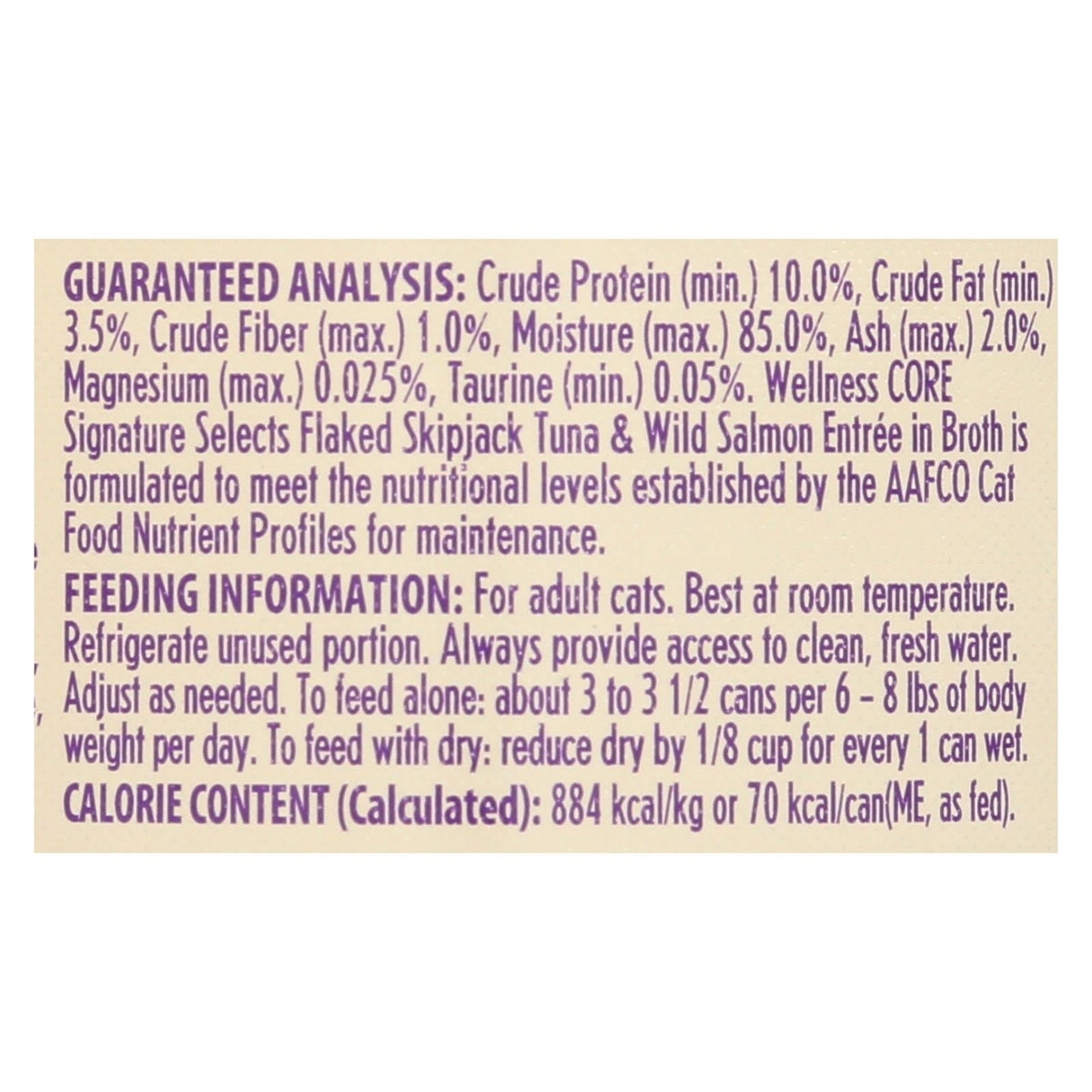 Wellness Signature Selects Skipjack Tuna & Wild Salmon Entree in Broth Cat Food, 2.8 oz (Case of 12)