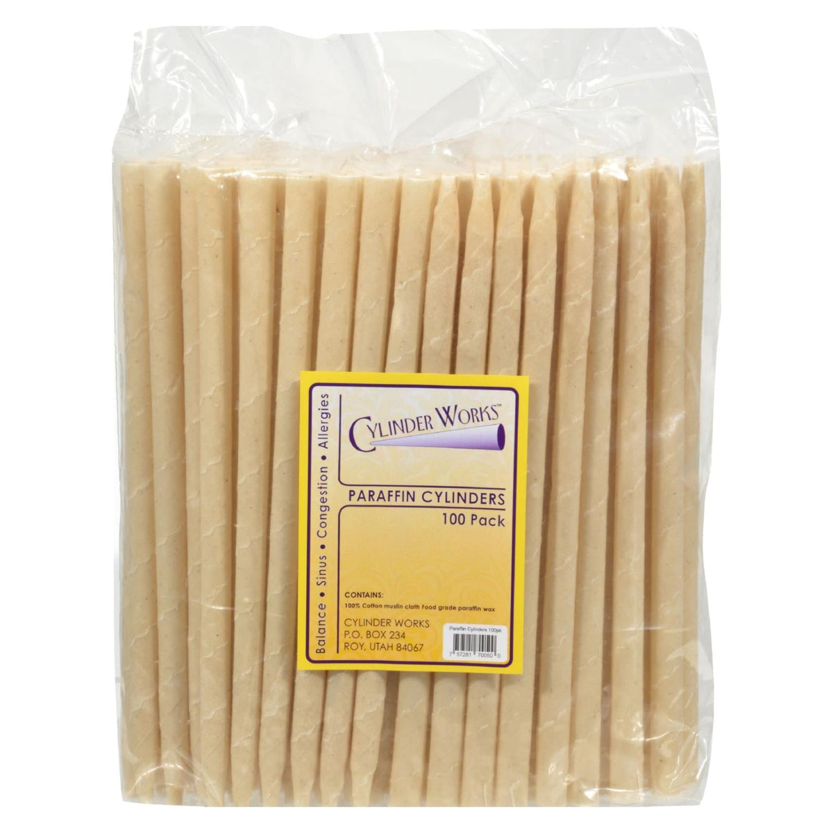 100 Paraffin Cylinders from Cylinder Works