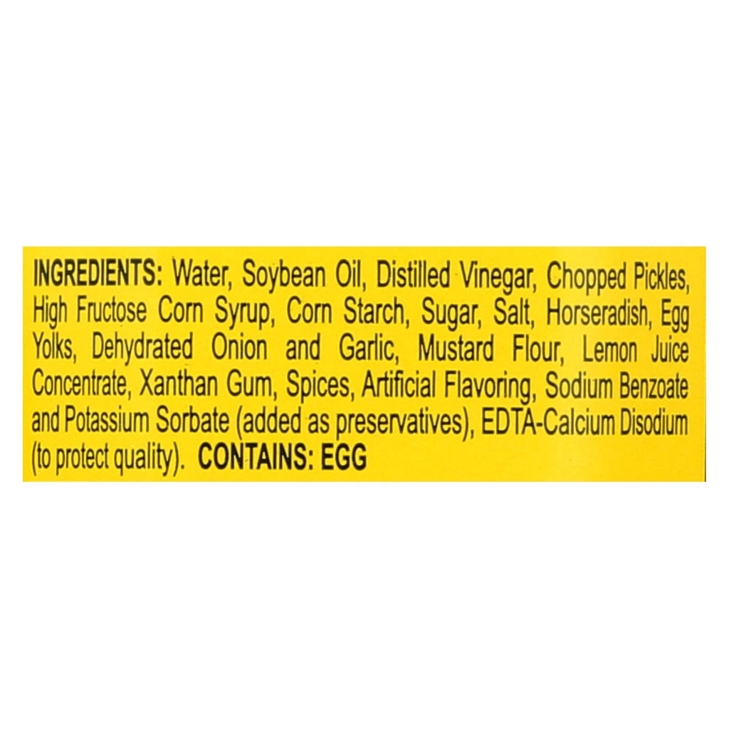 Bookbinder's Traditional Tartar Sauce, 9.5 oz (Case of 9)