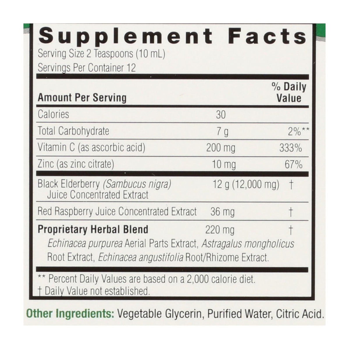 Nature's Answer Sambucus Immune Support (4 Fl Oz)