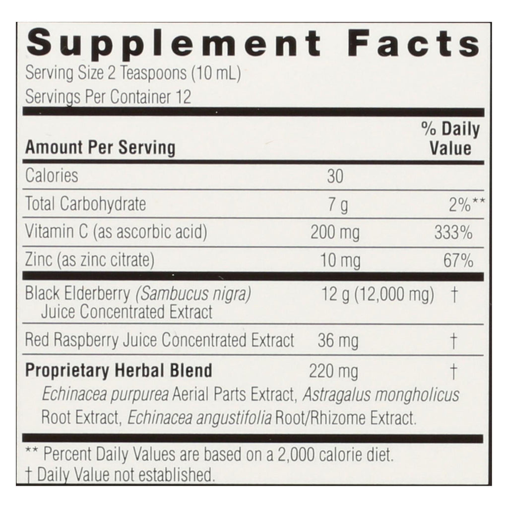 Nature's Answer Sambucus Immune Support (4 Fl Oz)