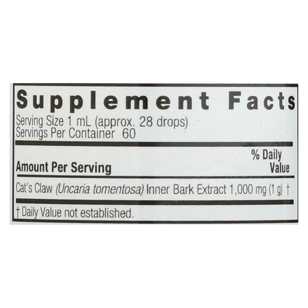 Nature's Answer Cat's Claw Inner Bark, 2 fl oz