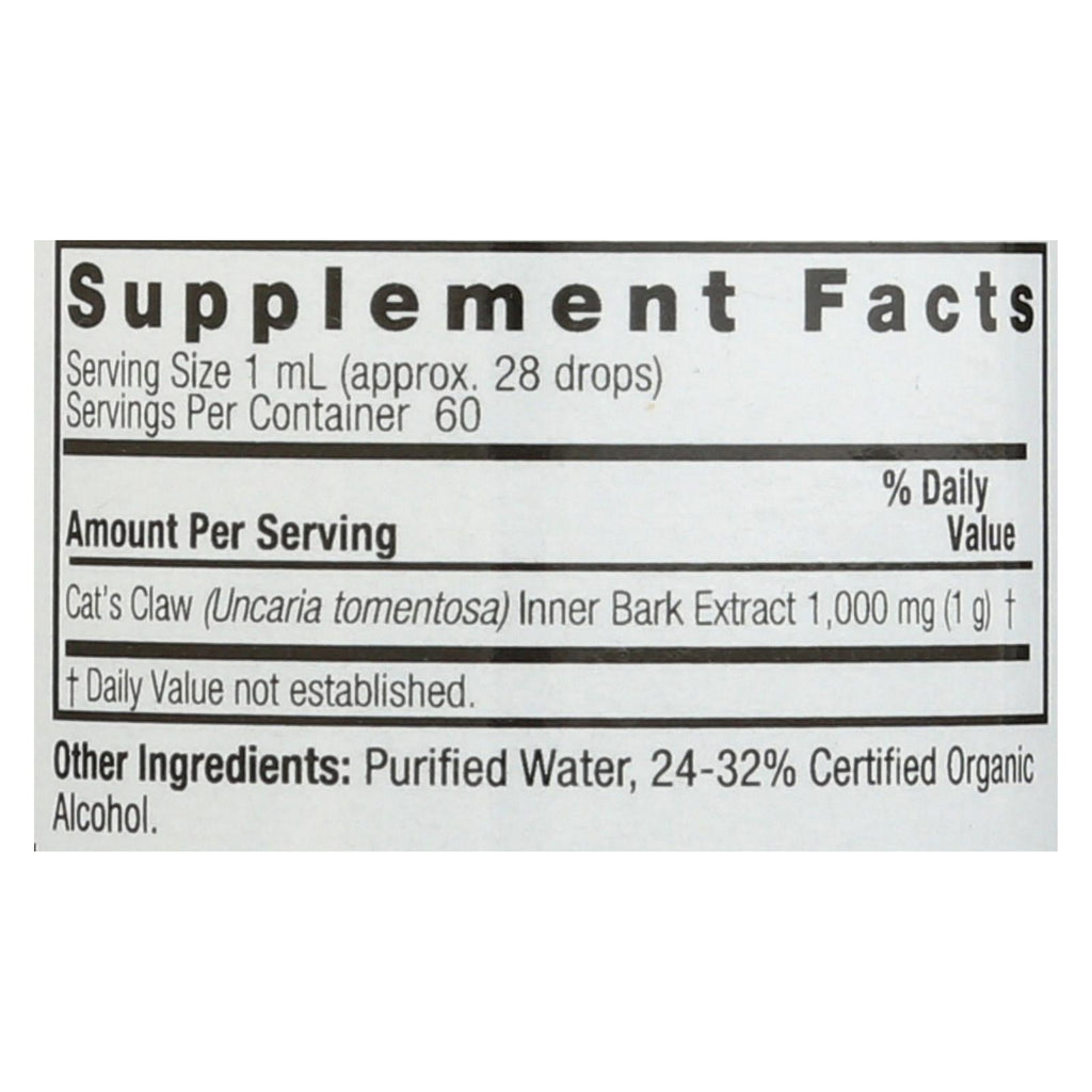 Nature's Answer Cat's Claw Inner Bark, 2 fl oz
