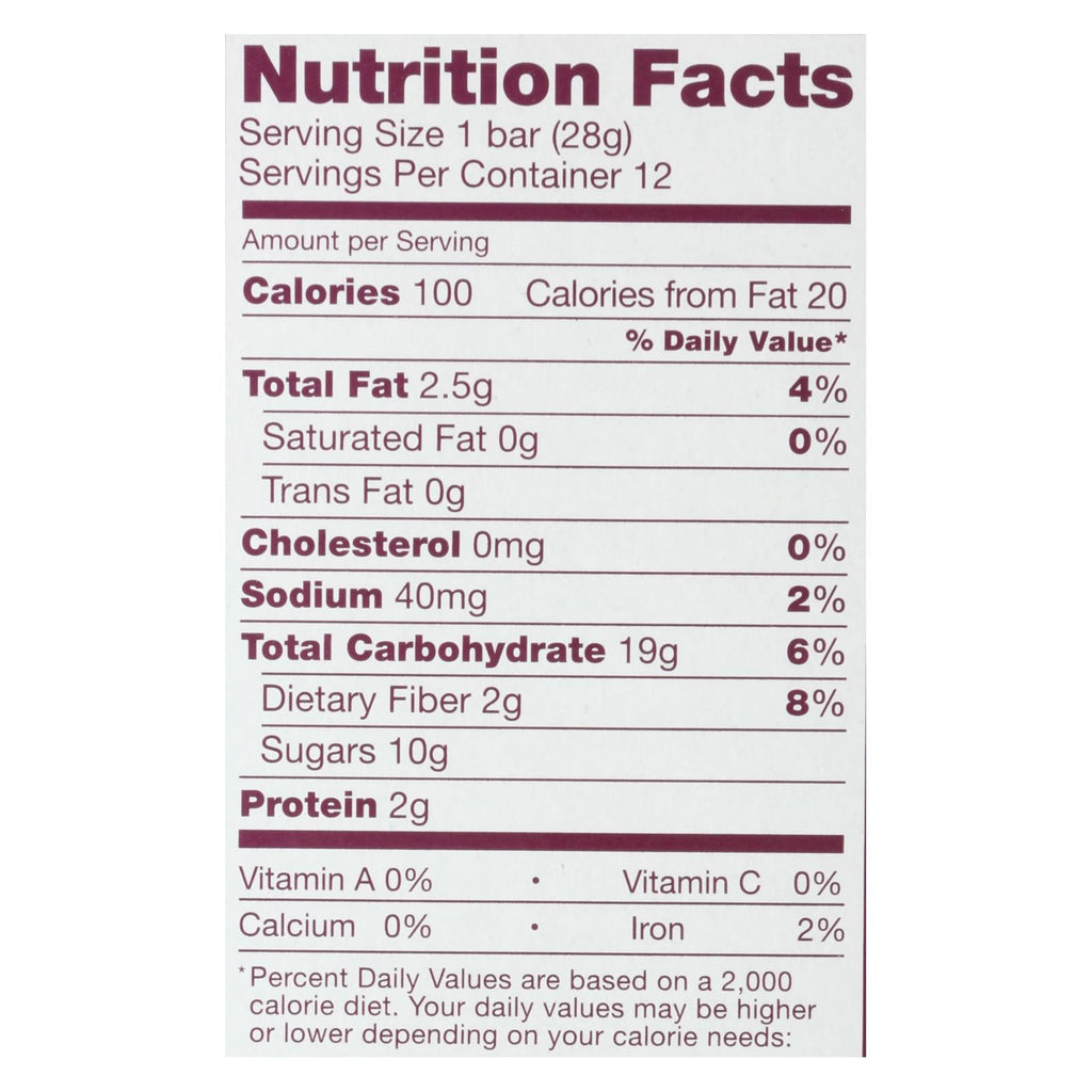 Nature's Bakery Stone-Ground Whole Wheat Fig Bar, Original, 2 oz (Case of 6)