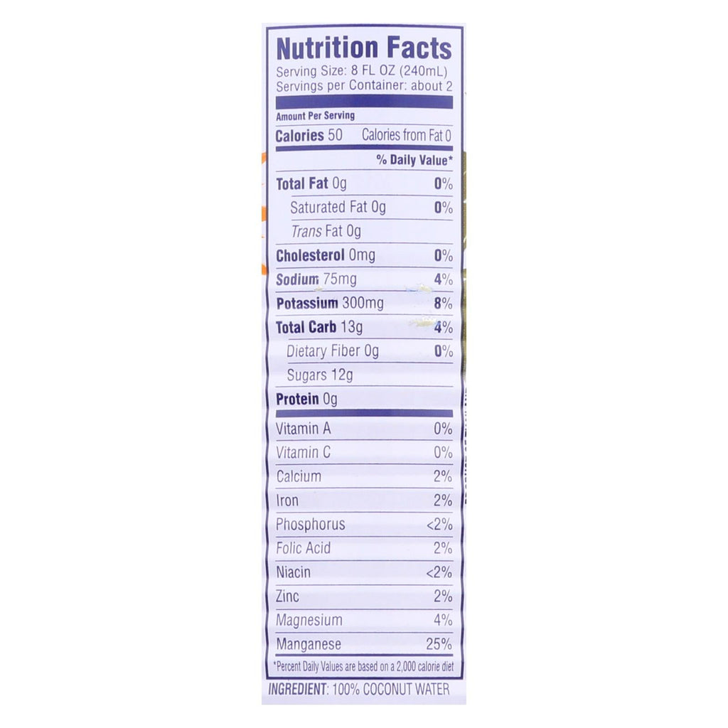 C2O Pure Coconut Water, 17.5 fl oz (Case of 12)