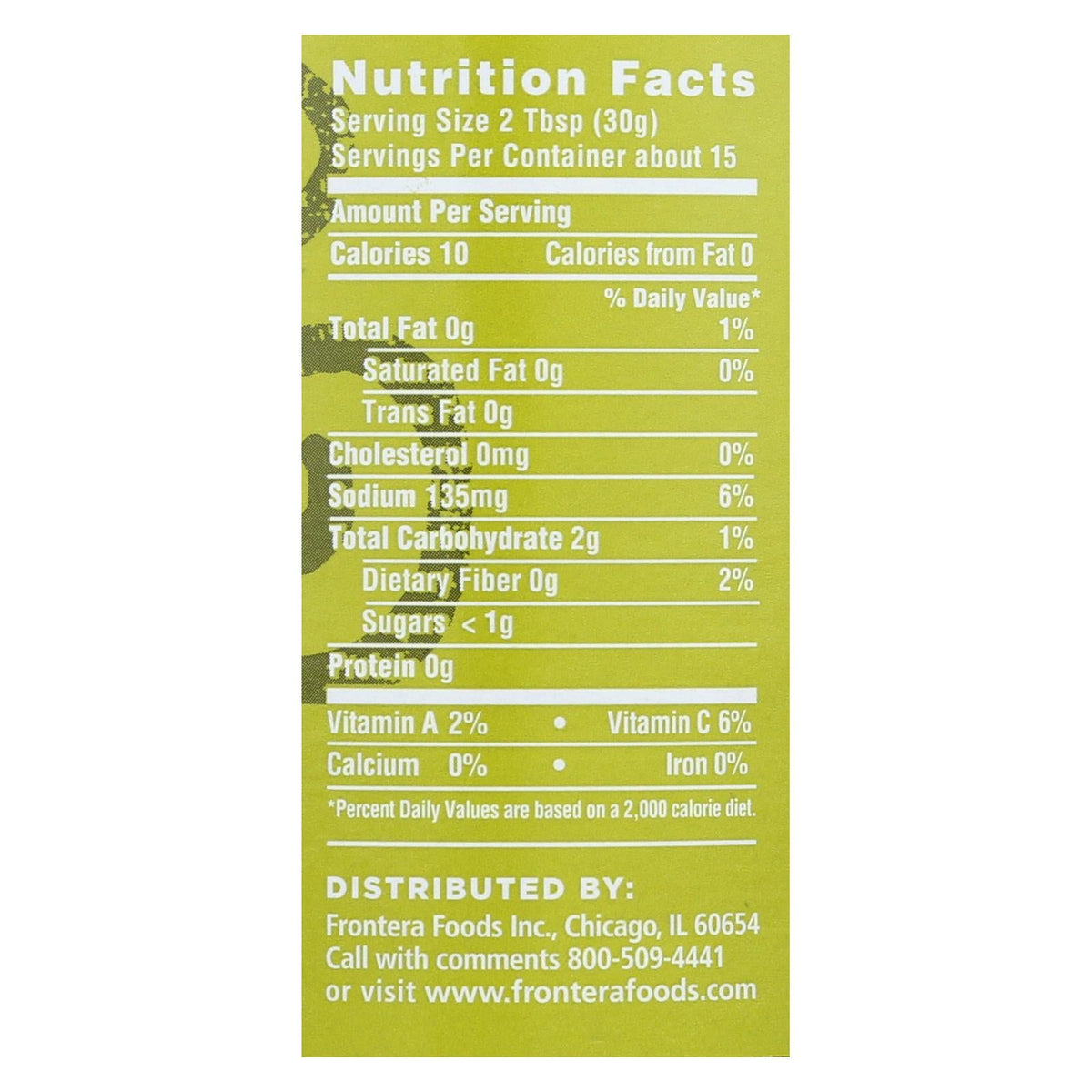 Frontera Tomatillo Salsa, 16 oz (Case of 6)
