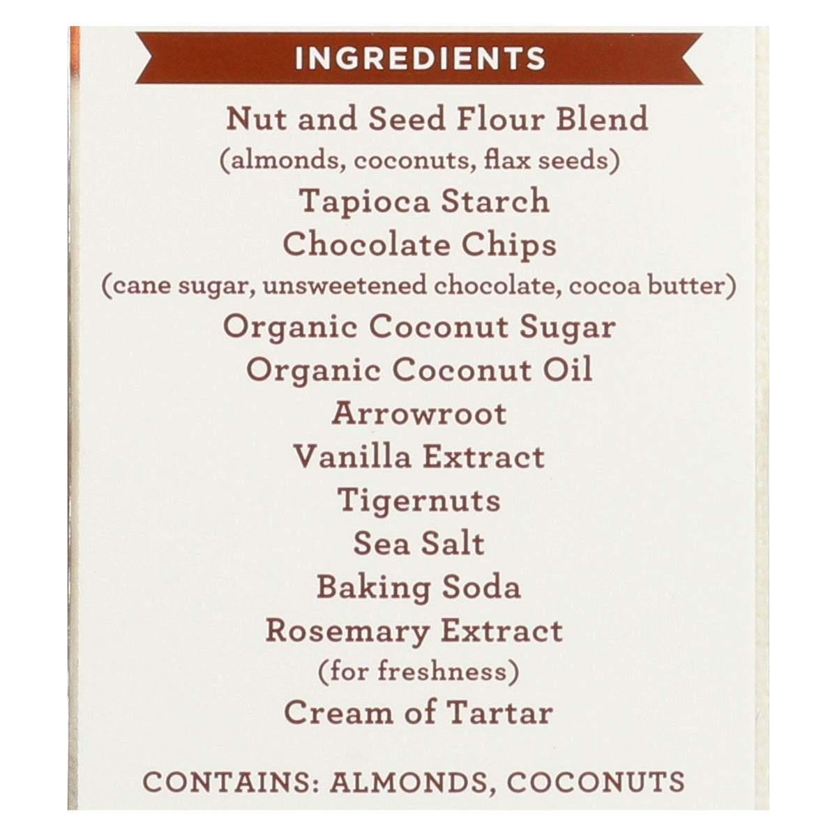 Simple Mills Cookies - Crunchy Chocolate Chip (Pack of 6) - 5.5 Oz.