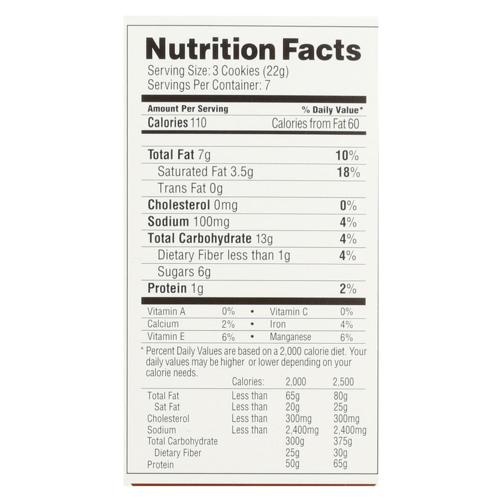 Simple Mills Cookies - Crunchy Chocolate Chip (Pack of 6) - 5.5 Oz.