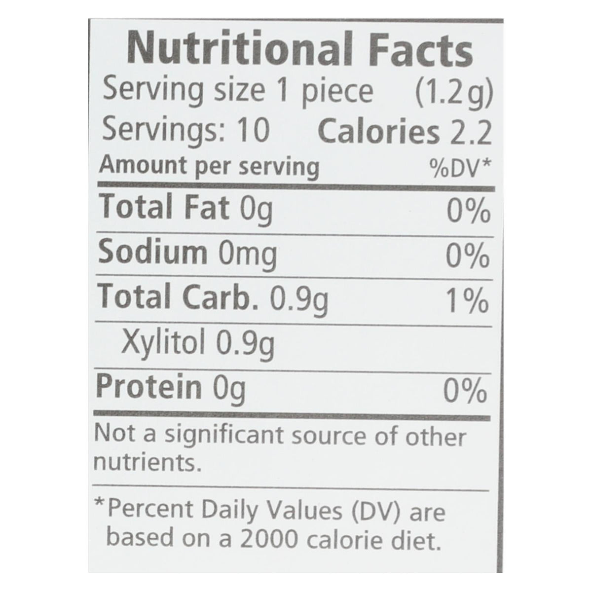 Spry Peppermint Xylitol Gems, 10 ct (Case of 20)