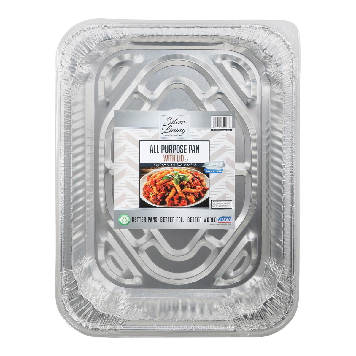 Durable Foil All Purpose Aluminum Pan Lid (Case of 12)