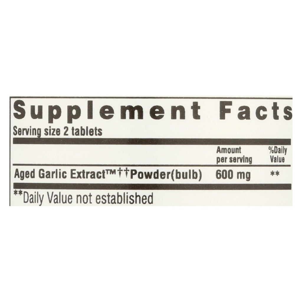 Kyolic Aged Garlic Extract Cardiovascular Formula, 100 Tablets