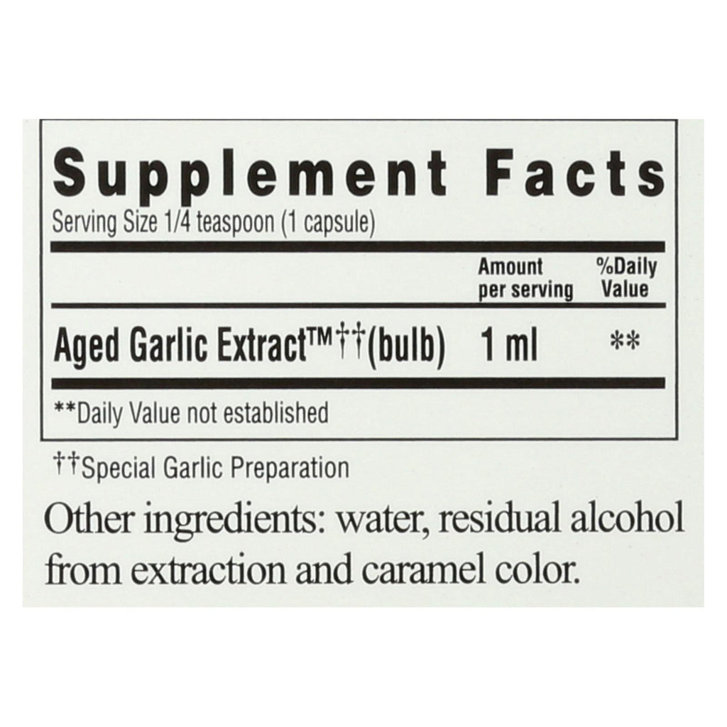 Kyolic Liquid Aged Garlic Extract, 2 oz