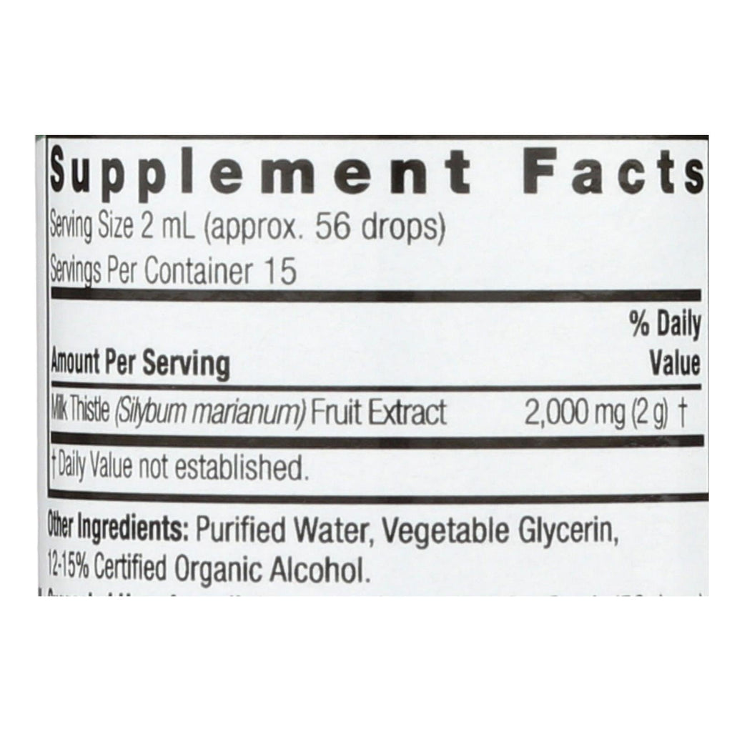 Nature's Answer Milk Thistle Seed (1 Fl Oz)