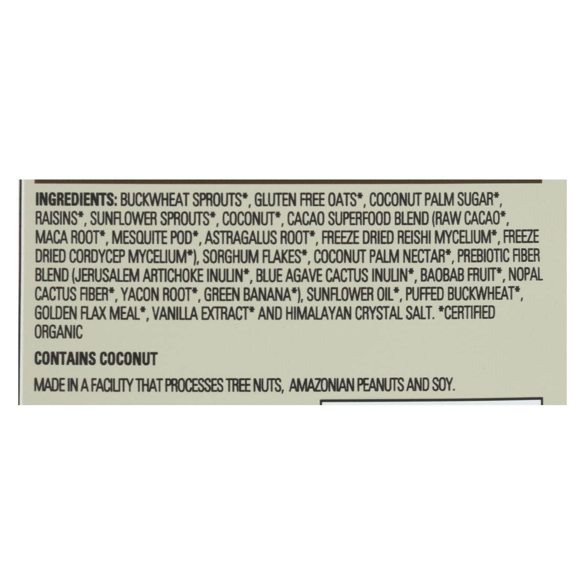Living Intentions Organic Superfood Cacao Crunch Cereal, 9 oz (Case of 6)