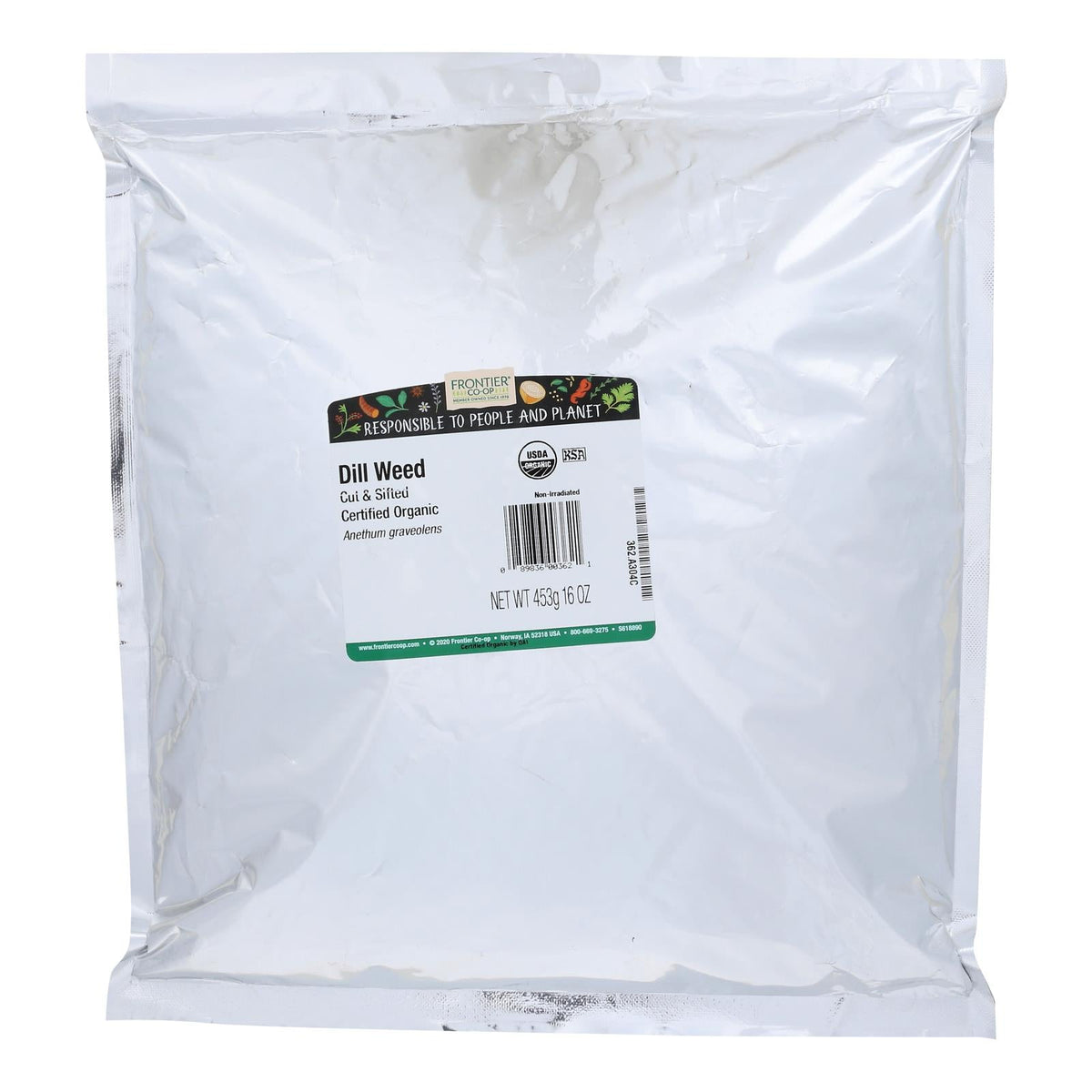 Frontier Co-op Organic Cut & Sifted Dill Weed, 1 lb