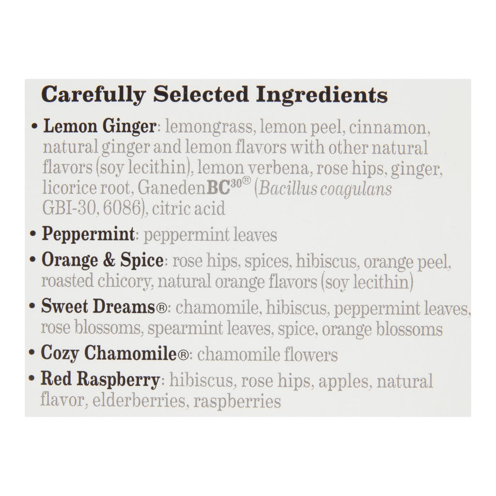 Bigelow Assorted Herbal Tea, 18 ct (Case of 6)