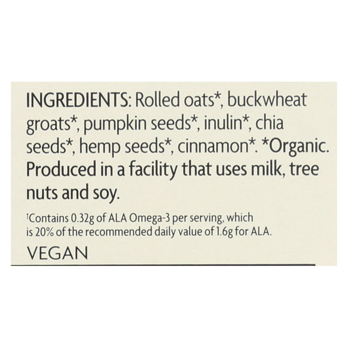 Nature's Path Organic Qi'a Superfood Hot Oatmeal, Cinnamon Pumpkin Seed, 8 oz (Case of 6)