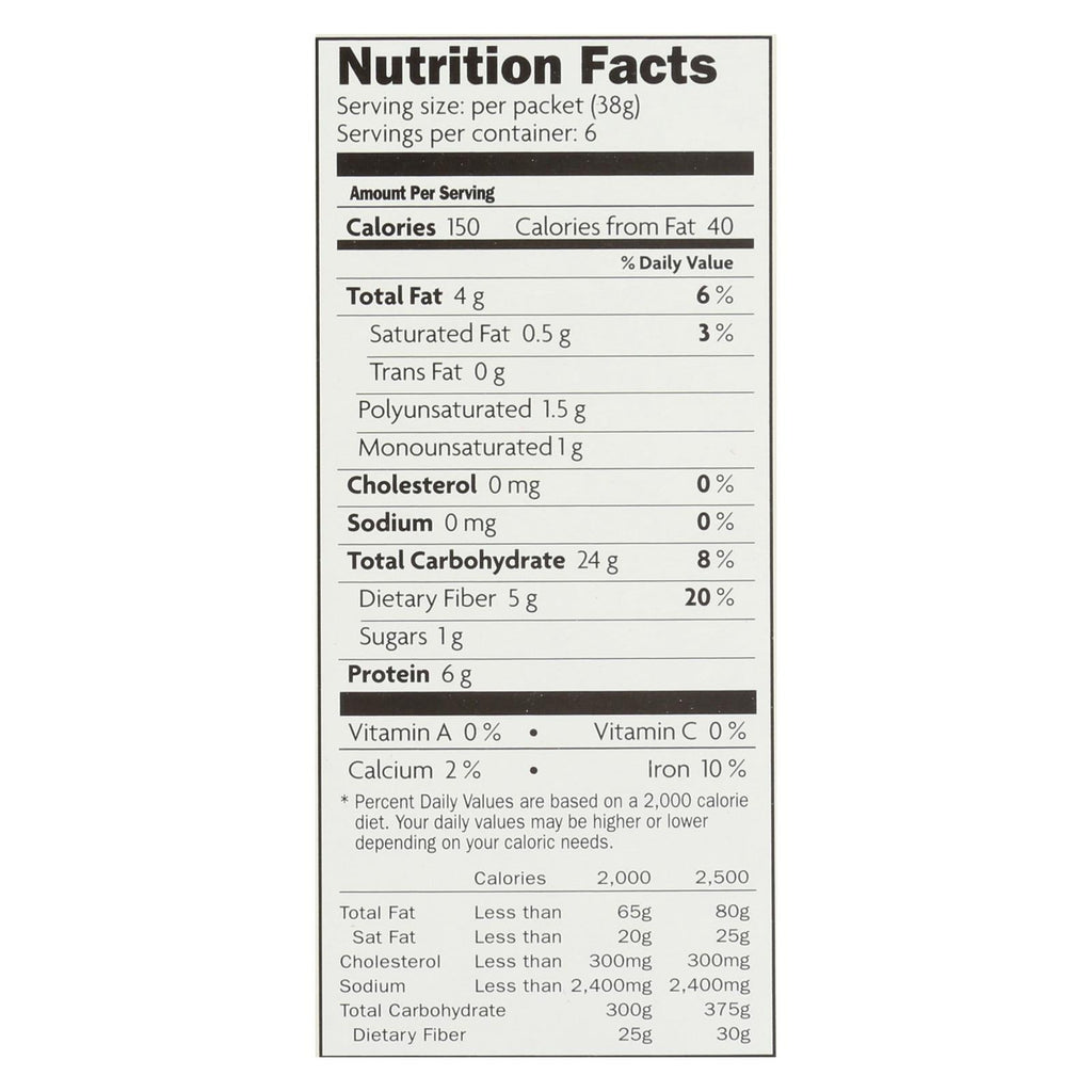 Nature's Path Organic Qi'a Superfood Hot Oatmeal, Cinnamon Pumpkin Seed, 8 oz (Case of 6)