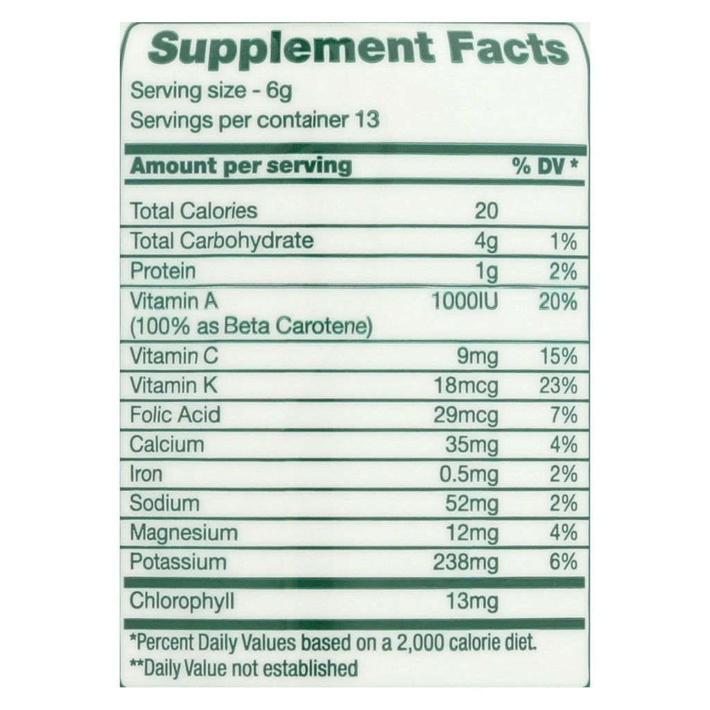 Green Foods Dr. Hagiwara Green Magma Barley Grass Juice Powder, 2.8 oz