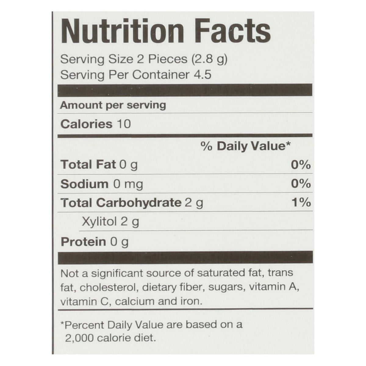 PUR Gum Aspartame Free Coolmint Gum, 9 Pieces, 12.6 g (Case of 12)