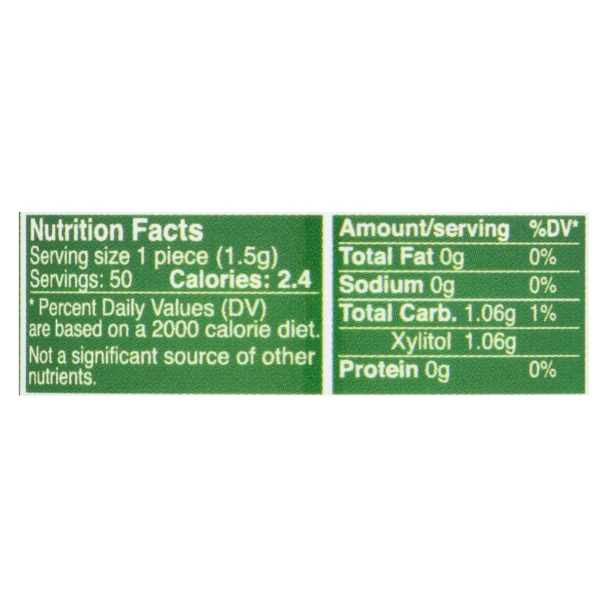 Epic Dental Spearmint Xylitol Gum, 50 ct