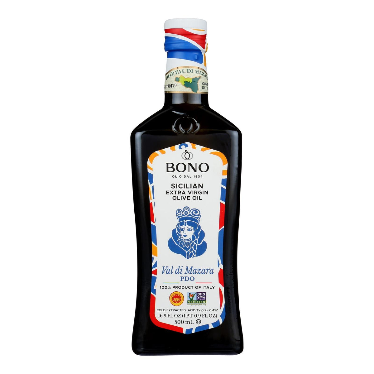 Bono Sicilian Extra Virgin Olive Oil - 6 Pack - 16.9 Fl Oz (Case of 6)
