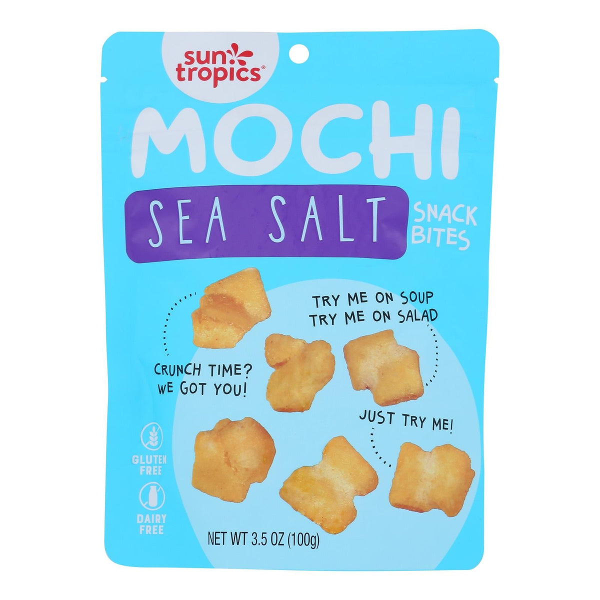 Sun Tropics Sea Salt Mochi Rice Bites, 3.5 oz (Case of 12)