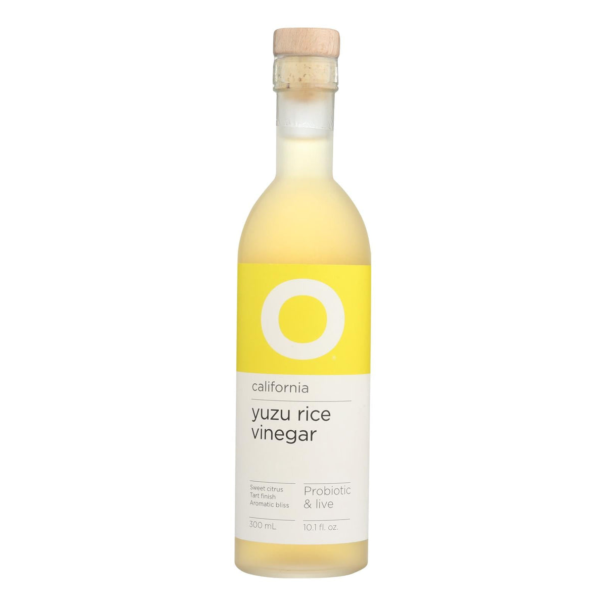 O Olive Oil California Yuzu Rice Vinegar, 10.1 fl oz (Case of 6)
